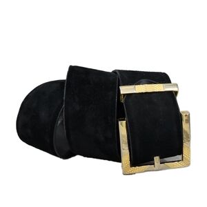 Retro CIPRIANI Genuine Suede and Leather Wide Belt